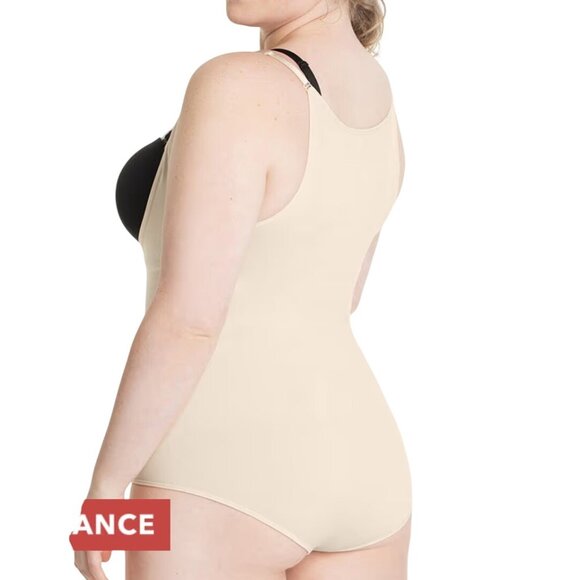 Shapermint Empetua Open Bust Bodysuit Shaper Panty Shapewear Tan Sz XXL 73003 - Picture 2 of 8